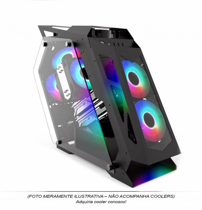 ⭐︎meri0005⭐︎ Gabinete Gamer Micro ATX Mini ITX Suporte 6 Fan's Coolers Suporte